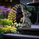 GIGALUMI Solar Garden Decor Watering Elephant Statues Outdoor, Birthday Gifts for Women Mom Grandma Senior Elder, Elephant Ornament for Balcony, Garden, Patio, Yard, Lawn (Twinkling Lights Only) by GreenHaven Gardens