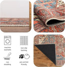 Keen Home Design 2x7 Rug - Machine Washable Runner Rug with Non-Slip Backing, Ideal for Hallway, Entryway, Kitchen, Laundry Room - Vintage, Easy Clean, Durable, Low Pile Rug - (2'6" x 7') by CozyNest Decor