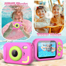 Kids Camera Waterproof, IP68 Underwater Camera for Kids Aged 3-12, HD Kids Digital Camera with 1080P Video Recording, Durable ABS Material, Pool Toys for Boys Girls with 32GB Card (Pink) by TinyTreasures Baby Boutique