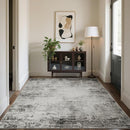 10x14 Area Rugs for Living Room: Soft Abstract Large Area Rug Non-Shedding Anti-Skid Stain Resistant Indoor Floor Modern Washable Rugs for Bedroom Dining Room Nursery Farmhouse Home Office-Black/Gray by TinyTreasures Baby Boutique