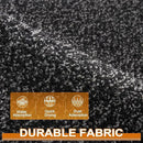 Mibao Front Door Mat, Dirt Trapper Welcome Mat for Outdoor Indoor, Non-Slip Waterproof Doormat, Durable Machine Washable Low Profile Entry Rug for Back Door Outside Patio Porch, 30" x 18", Black by CozyNest Decor