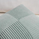 Fancy Homi 2 Packs Grey Blue Decorative Throw Pillow Covers 22x22 Inch for Couch Bed Sofa, Rustic Farmhouse Boho Home Decor, Soft Corss Corduroy Patchwork Accent Square Cushion Case 55x55 cm by CozyNest Decor