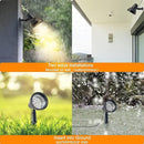 SUNLONG Solar Powered Spot Lights Outdoor Waterproof 2 in 1 Bright Solar SpotLights Power Adjustable for Flag Yard Flagpole Landscape Dusk to Dawn 2 x Spots Warm White by GreenHaven Gardens
