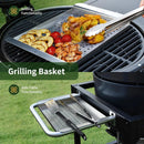 Brand-Man RODEO Steel Kamado Charcoal Grill & Smoker - 22" Cast Iron Grates, Grilling Basket, Large Prep Table Cart, Ideal for Outdoor Cooking by GreenHaven Gardens