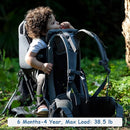 Wipha Baby Backpack Carrier, Toddler Carrier with Canopy, Adjustable and Safe Hiking Backpack for Baby(Creeper III-Black) by TinyTreasures Baby Boutique