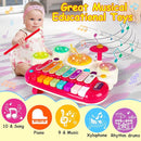 3 in 1 Musical Toys for Toddlers 1-3 Piano Xylophone Drum Set Toys for 1 2 3 Year Old Girls Birthday Music Instruments Baby Learning Developmental Sensory Toys Toddler Toys Age 1-2 2-3 by TinyTreasures Baby Boutique