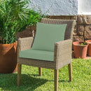 24x24 Inch Outdoor Cushions for Patio Furniture, Waterproof Outdoor Chair Cushions w/Fade-Resistant, Removable & Machine-Washable Covers, Deep Seat Sofa/Couch Pads Replacement, Sage Green