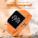 Kids Watches for Girls Boys Digital Sport Watch with Step Counter Pedometer Vibration Alarm Clock, No App Waterproof Fitness Tracker Kids Watch Boys Girls Teens Students Ages 5-16 by TinyTreasures Baby Boutique