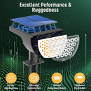 Solar Lights Outdoor Waterproof IP65, 76 LED 3 Lighting Modes Solar Spot Lights Outdoor Yard Garden Landscape Pathway (Warm White, 4 Pack) by GreenHaven Gardens
