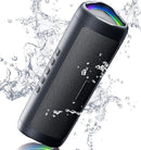 Bluetooth Speaker with HD Sound, Portable Wireless, IPX5 Waterproof, Up to 20H Playtime, TWS Pairing, BT5.3, for Home/Party/Outdoor/Beach, Stocking Stuffers, White Elephant Gifts for Adults (Black) by TinyTreasures Baby Boutique