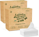 Poesie Laundry Detergent Sheets Fragrance Free 320 Sheets Liquid Free Travel Laundry Soap Non-Plastic Jug Camping Laundry Strips for Home & Outdoor by CozyNest Decor