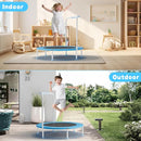 36" Mini Trampoline for Toddlers Ages 1–6 – Foldable Indoor/Outdoor Kids Rebounder with Foam Handle & Safety Padded Cover by TinyTreasures Baby Boutique