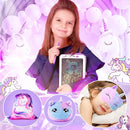 Unicorns Gifts for Girls Kids Toys 3 4 5 6 7 8 9 10 Years Old with LCD Writing Tablet/Glowing Blanket/Unicorn Bracelet/Eye Mask/Crossbody Bag/ 12PCS Purple Teen Girl Birthday Christmas Unicorn Toy by TinyTreasures Baby Boutique