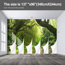 Forest Landscape Wall murals Woodland Tree Peel and Stick Wallpaper for Bedroom Living Room - 96"x137" by CozyNest Decor