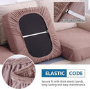 hyha Waterproof Sectional Couch Covers, Non Slip Sofa Couch Cushion Covers L Shape, Thick Stretch Jacquard Fabric, Washable Sofa Slipcovers with Elastic Bottom (1 Piece for Chaise, Camel) by CozyNest Decor