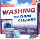 Washing Machine Cleaner Tablet : 12pack/6 Month Supply, washer cleaner table for laundry,top loader,front load or HE washing machine, effective deep cleaner, descaler, remover(Lavender) by CozyNest Decor