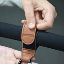 Stroller Hooks for Hanging, 2 PCS Durable Leather Style Stroller Clip Straps, Baby Stroller Hooks for Diaper Bags Grocery Shopping Bags, Mommy Hook for Stroller (Black) by TinyTreasures Baby Boutique