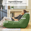 Bean Bag Chair Lazy Bean Bag Sofa, Floor Beanbag Chairs with Stuffed High-Density Foam, Memory Foam Bean Bag Sofa for Living Room, Bedroom and Office by TinyTreasures Baby Boutique