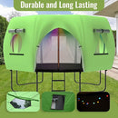 Gardenature 10FT/12FT/14FT Trampoline Tent(Tent Only), Fit Round Trampolines, Shade Cover with LED Light, Outdoor Trampolien Accessories, Anti-Tear, Beige by TinyTreasures Baby Boutique