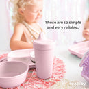Re-Play Sippy Cups for Toddlers - 10 Oz. Reusable Spill Proof Cups for Kids, Dishwasher/Microwave Safe - Made in USA - Set of 3-3.13" x 6.25" - Fresh by TinyTreasures Baby Boutique