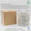 BASE ROOTS Mushroom Planter, Speckled White, Indoor/Outdoor, Holds Small Plants by GreenHaven Gardens