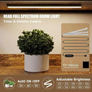 Large Farmhouse Style 5 Tiers Corner Bookshelf with Grow Light, Extra Wide Plant Stand & Bookcase for Home Office 、Craft Space、Living Room, Rustic Wooden Corner Shelf for Indoor Plants by CozyNest Decor