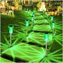 DenicMic Halloween Solar Lights Outdoor 10 Pack Green LED Waterproof Yard Garden Patio Backyard Pathway Walkway Landscape Lawn Outside Halloween Decorations Outdoor by CozyNest Decor