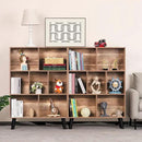 LEYAOYAO 7 Cube Bookshelf 3 Tier Modern Bookcase with Legs,Wood Book Shelves Storage Organizer Shelf,Free Standing Bookcases,Oak Display Bookshelves by CozyNest Decor
