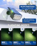 Solar Spot Lights Outdoor 63 LED 3 Lighting,Waterproof IP65 Modes Spotlights for Outside House Yard Garden Landscape Lights 1 Pack (Natural Lihgt) by GreenHaven Gardens