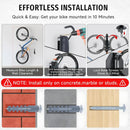 Bike Rack Garage,Bike Wall Mount, 150° Swivel & Space-Saving Vertical Bike Hangers for Storage, Sturdy Bike Stand Holds Up to 66lbs, Easy to Install, 1 Pack by GreenHaven Gardens