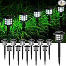 SOLPEX Solar Outdoor Lights,12 Pack Solar Path Lights, Solar Walkway Lights Outdoor, Solar Garden Lights, Solar Pathway Lights Outdoor Waterproof for Garden, Yard, Landscape and Driveway(Cold White) by GreenHaven Gardens