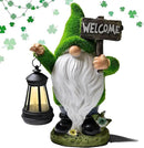 Garden Gnomes Outdoor with LED Solar Light - 11’’ Funny Gnome Decorations/ ornaments for Home/Yard/Patio Solar Lantern Garden Statues - Decor -Deals/clearance - Housewarming/Birthday Gifts by CozyNest Decor