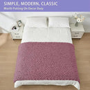 Bigacogo Chunky Knit Throw Blanket for Couch, 40x80 inches, 100% Hand Knitted with Thick Jumbo Chenille Yarn, Cozy Soft Large Rope Knot Cable Crochet Blankets for Sofa Bed Living Room, Burnt Rose by CozyNest Decor