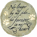 Spoontiques - Garden Décor - No Longer by My Side Stepping Stone - Decorative Stone for Garden, 9.63" Diameter by CozyNest Decor