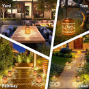 2Pack Butterfly Solar Lanterns Outdoor Hanging Waterproof Lanterns for Garden Decor Christmas Gifts for Women Mom Grandma Metal Solar Lights Decoration Outside for Yard, Patio,Pathway Landscape by GreenHaven Gardens