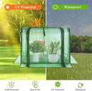 U'Artlines Portable Mini Greenhouse Small Green House with Waterproof Pad 23x13x17 Inch Plant Cover Tent for Garden Small Plants Indoor Outdoor, Green PE by GreenHaven Gardens