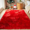 AMTOVO Faux Fur Sheepskin Rug for Living Room, 4 x 6 ft Red Fluffy Area Rug for Bedroom, Playroom, Luxury Room Decor, Rectangle by CozyNest Decor