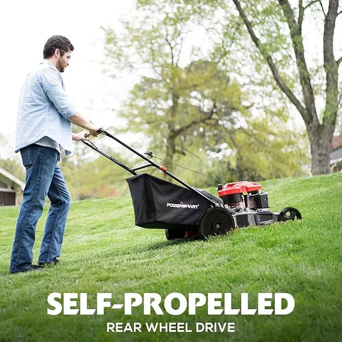 Self Propelled Gas Lawn Mower, 21" with 170cc 4-Cycle OHV Engine 3-in-1 RWD Self-Propelled Lawn Mower (AV8621S1), photo 4 of 9