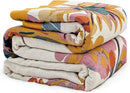 100% Cotton Throw Blanket for Bed Couch Summer 98''x 98'' Super Soft Muslin Blankets Warm Boho Quilt Lightweight Farmhouse Decorative Bed Blankets by CozyNest Decor