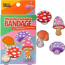 BioSwiss Bandages, Mushroom Shaped Self Adhesive Bandage, Latex Free Sterile Wound Care, Fun First Aid Kit Supplies for Kids and Adults, 24 Count by TinyTreasures Baby Boutique