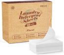 Poesie Laundry Detergent Sheets Floral Scent 160 Count College Dorm Essentials for Girls No Messy Liquid Powder Detergent Strips for Clothes Washing by CozyNest Decor