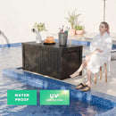 180 Gallon Outdoor Deck Box,Storage Lockable Waterproof Patio Furniture,Garden Tools,Cushions,Pool Accessories Outside Storage Resin Box(Black) by CozyNest Decor