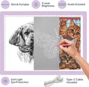 iVyne Corded Light Pad for Weeding Vinyl - A4 Light Box for Drawing - Light Board for Tracing - Light Box for Diamond Painting, Weeding Vinyl, Sketching, Tracing (Purple) by TinyTreasures Baby Boutique