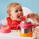 b.box Insulated Food Jar with Spork for Toddlers | Easy Open Container | Stainless Steel, 5hrs + of perfect temperatures | Dishwasher safe, BPA Free (Indigo Rose, 11 oz) by TinyTreasures Baby Boutique