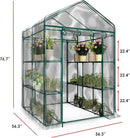 Greenhouse - Walk in Greenhouse with 8 Sturdy Shelves and PVC Cover for Indoor or Outdoor Use - 56 x 56 x 76-Inch Green House by Home-Complete by GreenHaven Gardens