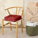 Chair Cushions for Dining Chairs, Dining Chair Cushions, Tufted Indoor Chair Pads with Ties & Non Slip Backing, Seat Cushions for Kitchen Chairs 16.5” x 16.5” x 3.5”, Set of 4, Red by GreenHaven Gardens