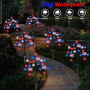 Upgraded 4th of July Decorations Solar Lights, 2 Packs 40LED Red White and Blue 4th of July Stake Lights, Outdoor Waterproof Memorial Day Decorations Patriotic Lights for Garden Yard Pathway Grave by GreenHaven Gardens