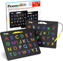 PicassoTiles Magnetic Alphabet Board 12x10 in Dual Sided Learning Pad with Upper and Lowercase Letter Tracing Stylus Pen Reusable Erasable Educational Toy Kids Preschool Montessori Writing Tool PTB03 by TinyTreasures Baby Boutique