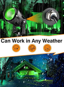 7W Green LED Landscape Lights, 110v 120V Plug in Landscape Lighting with IP66 Waterproof Halloween Christmas Spotlights for Garden Pathway Tree Pathway, 2 Pack by GreenHaven Gardens
