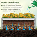 Giantex 6x3x2ft Raised Garden Bed, Large Metal Elevated Rectangular Planter Bed, 271 Gallon Capacity, Outdoor Planting Garden Box for Vegetable Flower Herb Grow (Grey) by GreenHaven Gardens